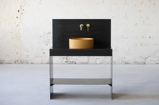 concrete sink basin vessel sink bathroom vanity