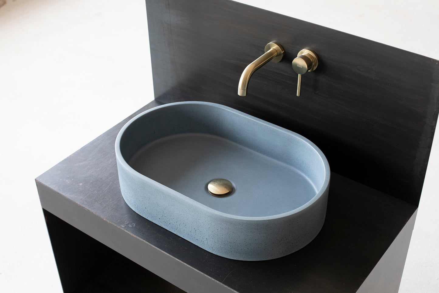 concrete vessel sink for bathroom