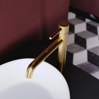 "Omnires Y" / aukštas praustuvo maišytuvas / Šukuotas auksas