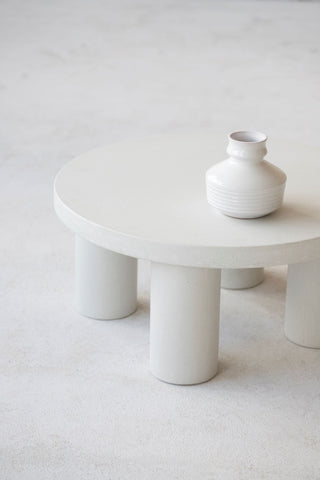 concrete coffee table