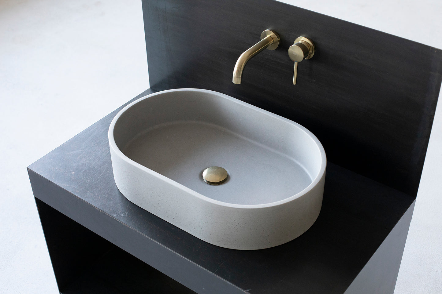 concrete vessel sink for bathroom