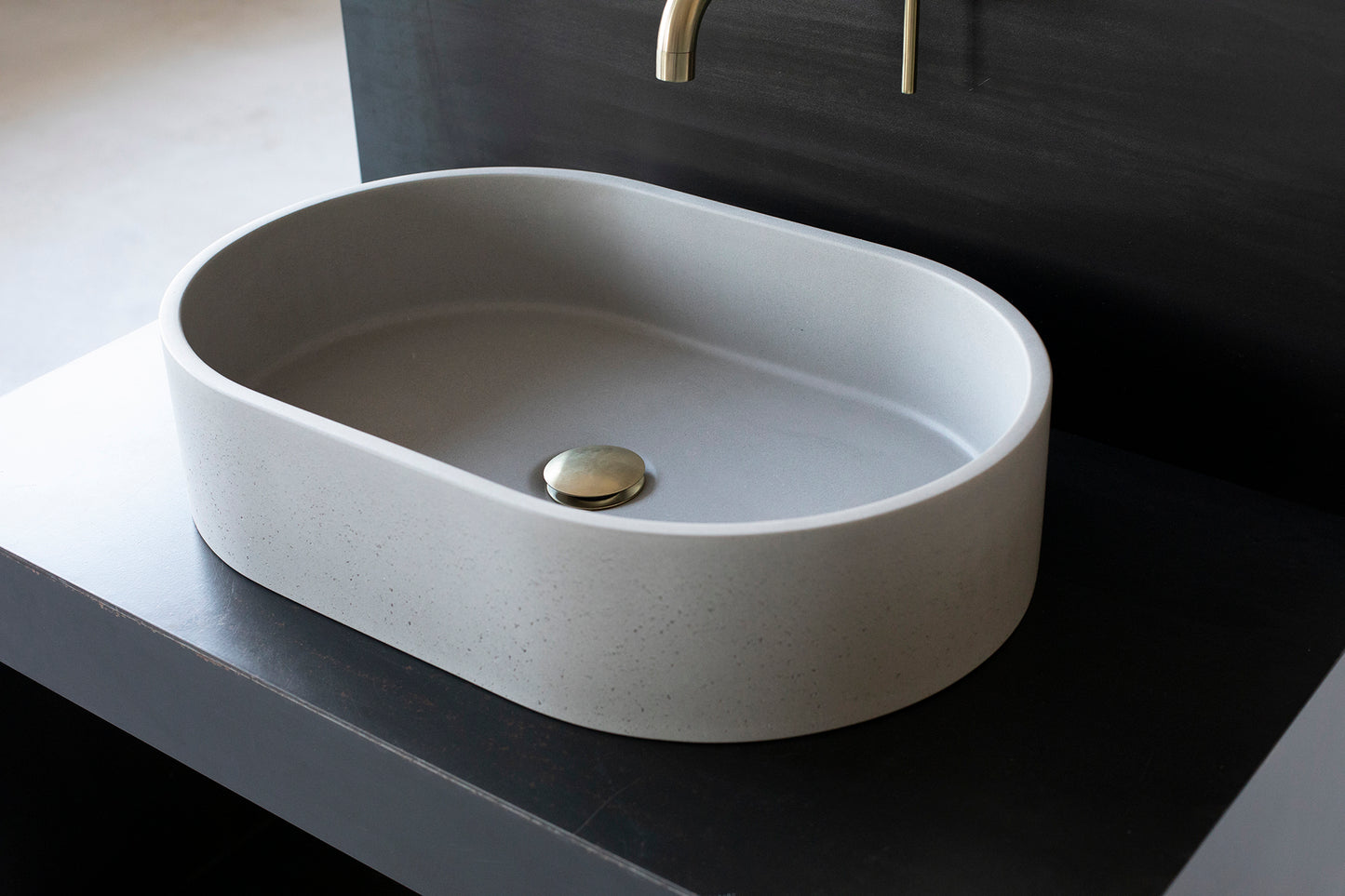 concrete vessel sink for bathroom