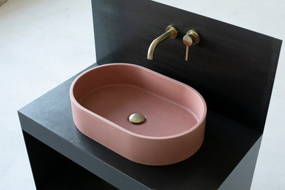 concrete vessel sink for bathroom