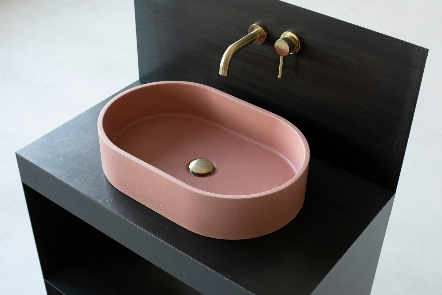 concrete vessel sink for bathroom