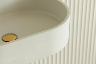 Waschbecken Wandmontage \ Halo Fusion \ Ziegelrot \