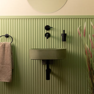 Aufsatzwaschbecken oval klein / Olivgrün