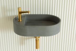 Waschbecken Wandmontage \ Halo Fusion \ Ziegelrot \
