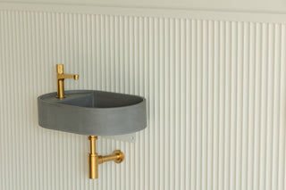 Waschbecken Wandmontage \ Halo Fusion \ Ziegelrot \