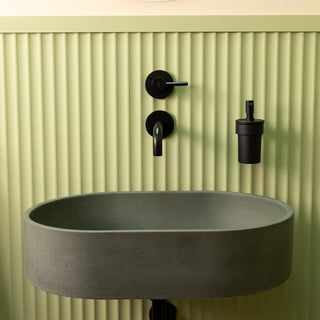 Aufsatzwaschbecken oval / Cremeweiß