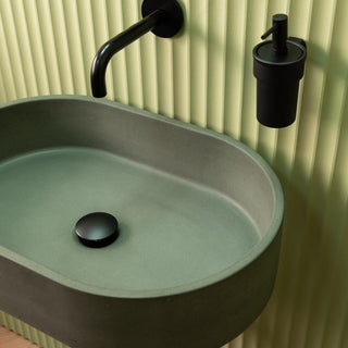 Aufsatzwaschbecken oval / Cremeweiß