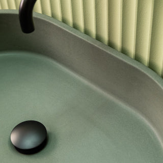 Aufsatzwaschbecken oval / Cremeweiß