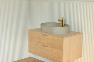 Waschbecken Wandmontage \ Halo Fusion \ Ziegelrot \
