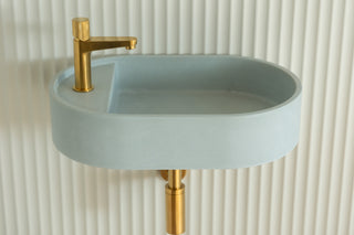 Waschbecken Wandmontage \ Halo Fusion \ Ziegelrot \