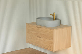 Waschbecken Wandmontage \ Halo Fusion \ Ziegelrot \