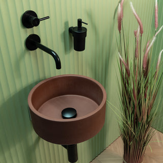 Aufsatzwaschbecken rund klein / Pfirsichrosa