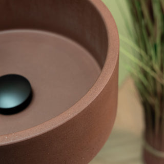 Aufsatzwaschbecken rund klein / Pfirsichrosa