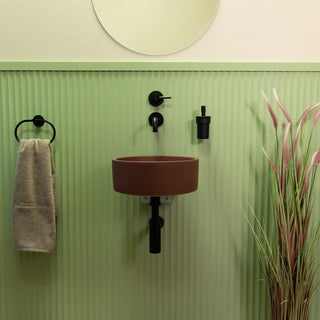 Aufsatzwaschbecken rund / Beige