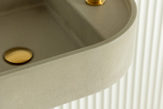 Waschbecken Wandmontage \ Halo Fusion \ Ziegelrot \