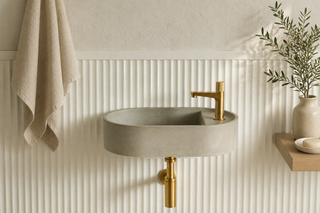 Waschbecken Wandmontage \ Halo Fusion \ Ziegelrot \