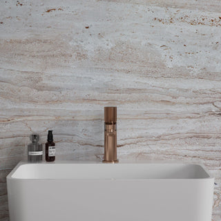 Omnires CONTOUR / miscelatore alto per lavabo / Oro spazzolato