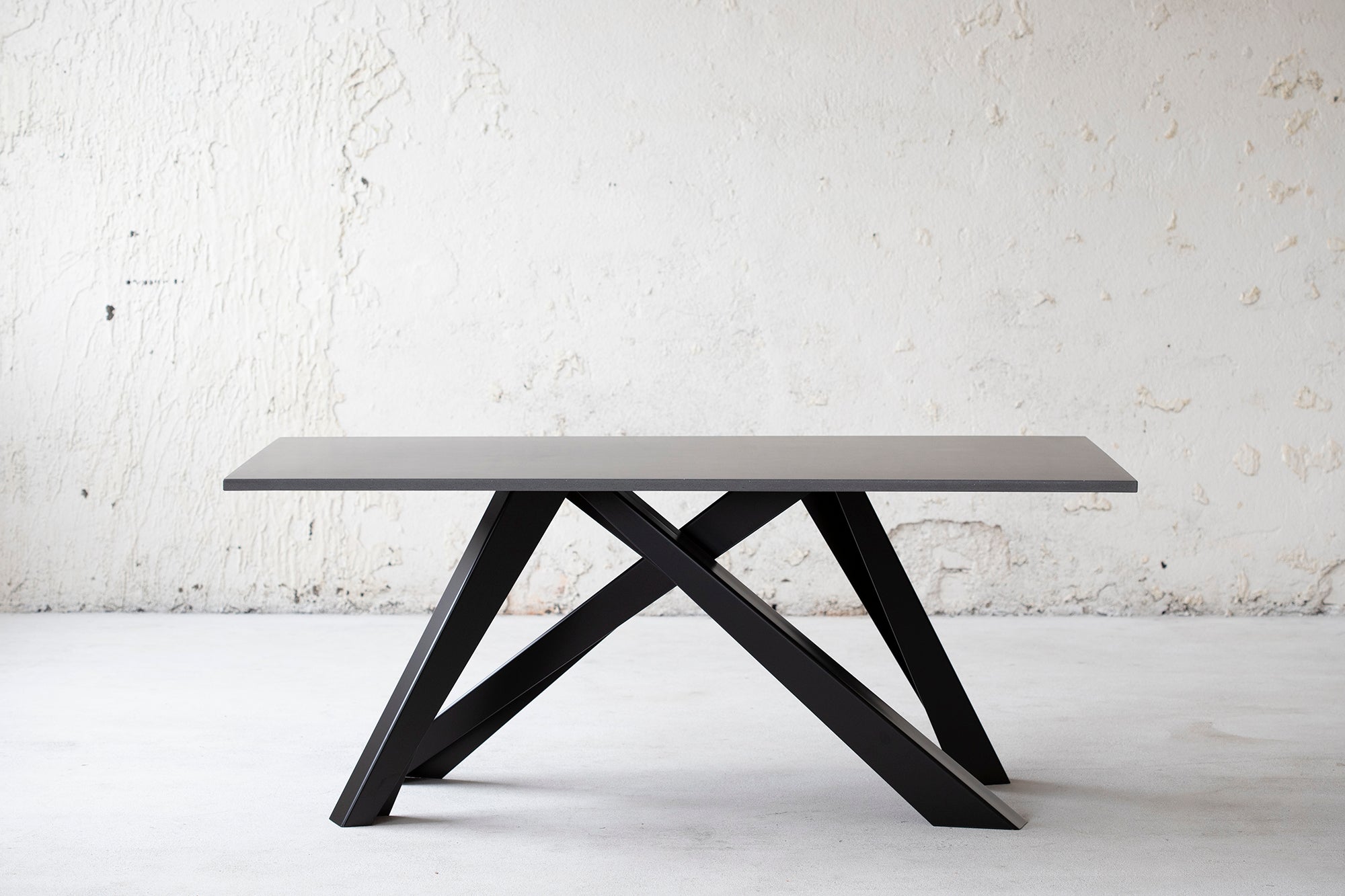 concrete dining table