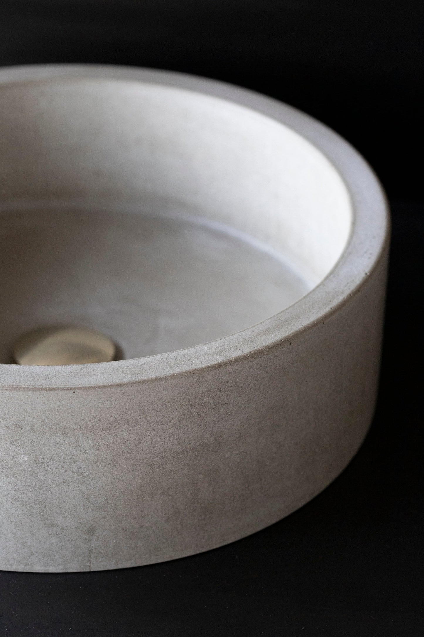 Concrete sink | Wash basin | Round sink | Grey | D40cm - betono.lt